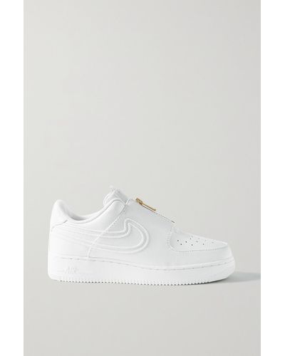 Nike + Serena Williams Air Force 1 Lxx Zip Leather Sneakers in White - Lyst