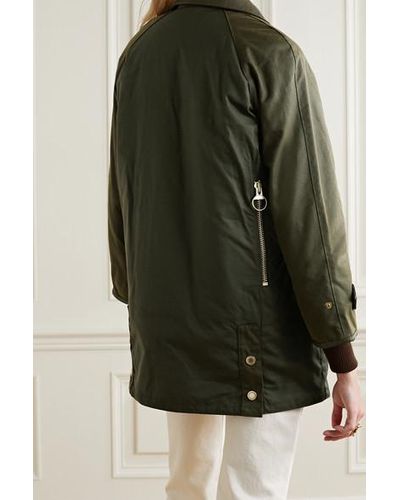 green waxed canvas jacket