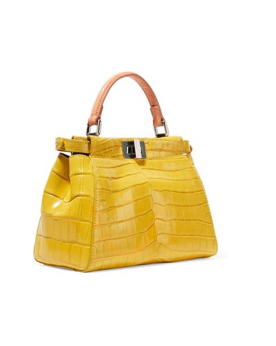 fendi peekaboo mini crocodile