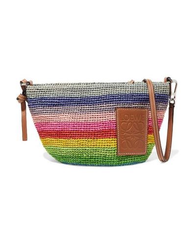loewe raffia pochette