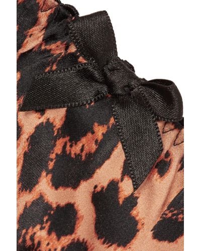Agent Provocateur Bessie Leopard-print Stretch-silk Satin Briefs in Leopard  Print (Brown) | Lyst UK