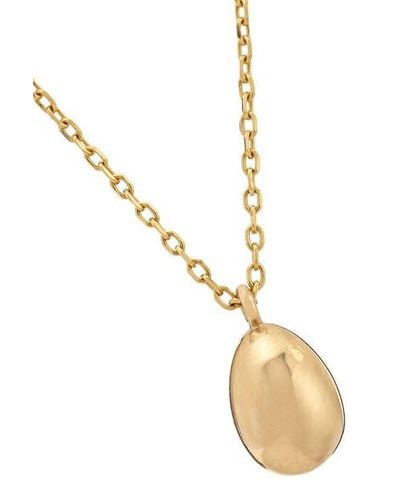 catbird swan egg necklace