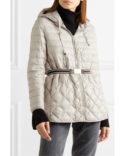 Max mara the cube hooded belted quilted shell down coat Clearance