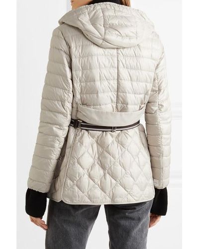 Max mara the cube hooded belted quilted shell down coat Clearance