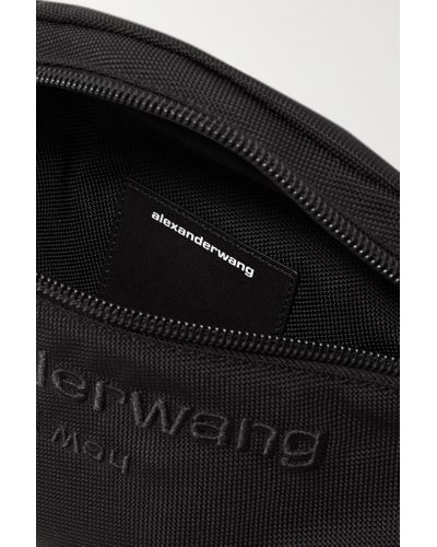 Alexander Wang Primal Embroidered Canvas Belt Bag in Black - Lyst