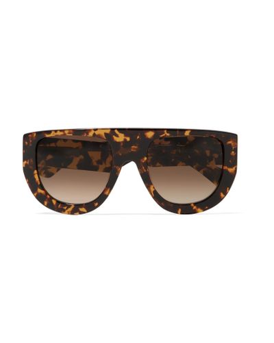 Ganni Ines Ii D-frame Tortoiseshell Acetate Sunglasses - Lyst