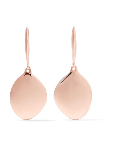 Monica Vinader Nura Teardrop Earrings in Rose Gold (Pink) | Lyst