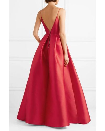 alex perry red gown