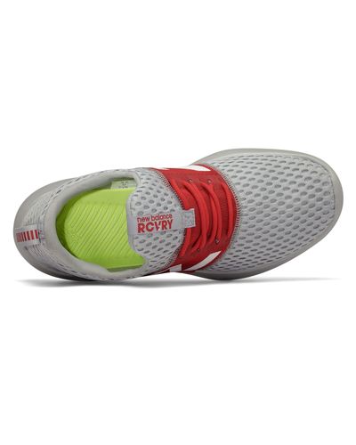 New Balance Rcvry V2 in Grey/Red (Red 