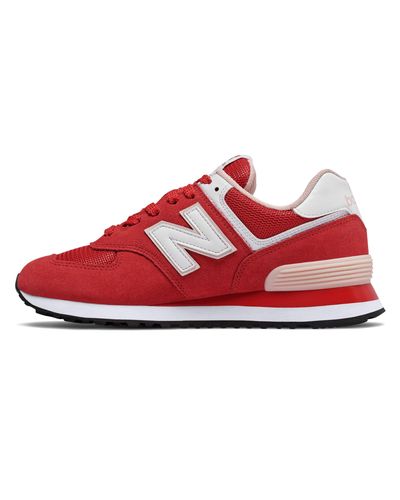 new balance 574 women red