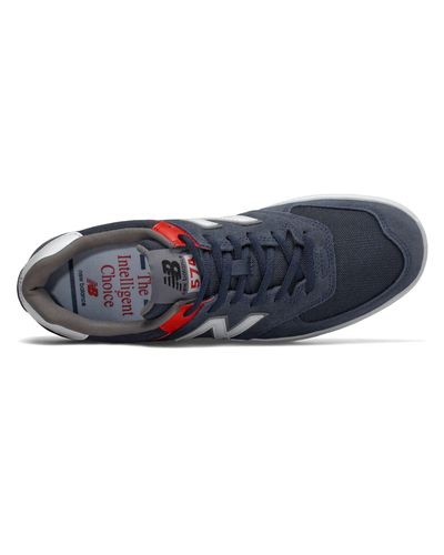 new balance navy & stone 574 trainers