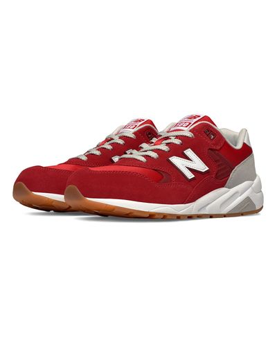 New Balance Suede 580 Elite Edition Revlite In Red For Men Lyst