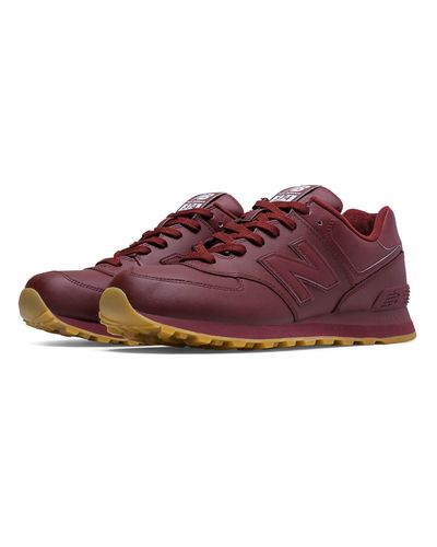 burgundy 574 new balance
