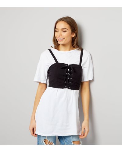new look white shirt dress