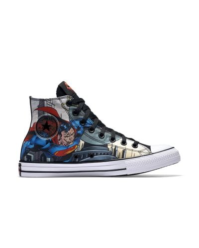 Converse Cotton Chuck Taylor All Star Dc Comics Superman High Top Shoe in  Black (Blue) for Men - Lyst