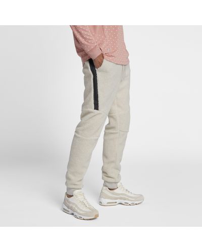 nike tech fleece jogger in cream
