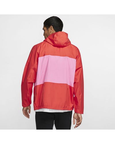 nike orange rain jacket