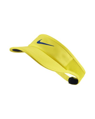 nike yellow visor tennis