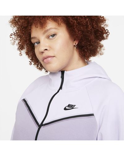 Nike Sportswear Tech Fleece Windrunner Full-zip Hoodie in Purple (Black) |  Lyst UK