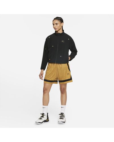 Nike Dri-fit Swoosh Fly Crossover Basketball Shorts Brown - Lyst