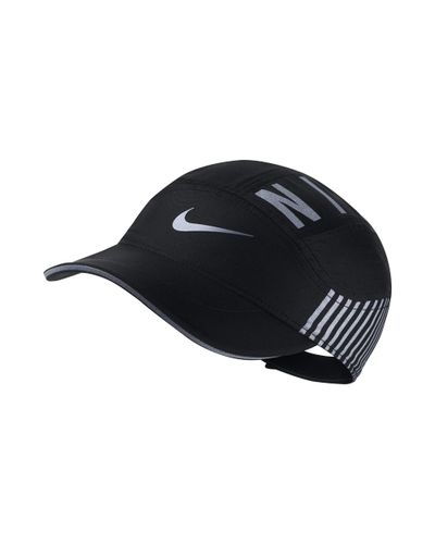 Nike Synthetic Aerobill Elite Adjustable Running Hat (black) for Men - Lyst