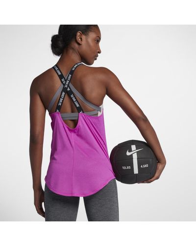 Nike Dri-fit Elastika Women's Training Tank Top in Purple | Lyst