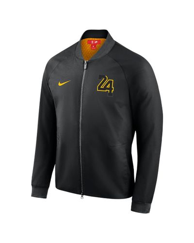 nike lakers varsity jacket