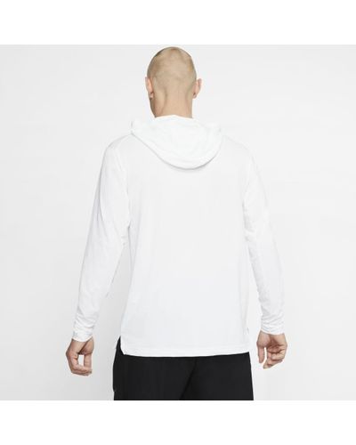 Nike Pro Pullover Hoodie (white) for Men - Lyst