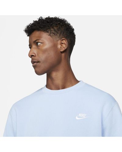 nike blue crew neck sweatshirt