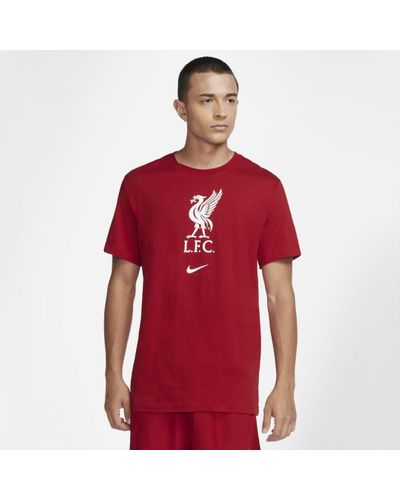 Nike Cotton Liverpool Fc Soccer T-shirt in Red for Men - Lyst