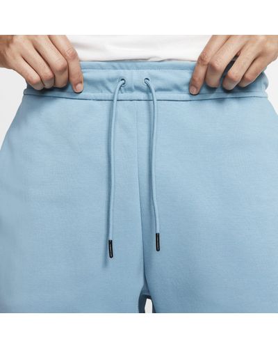 blue tech fleece shorts