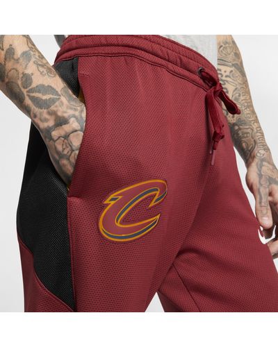 Nike Cleveland Cavaliers Therma Flex Showtime Nba Hose In Rot Fur Herren Lyst