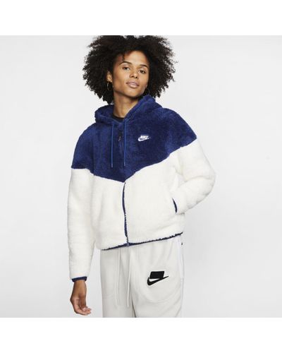 nike women's sportswear sherpa windrunner jacket