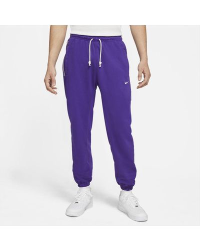 Nike Dri-fit Standard Issue Basketball Pants in Purple for Men - Lyst