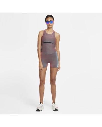 Nike Synthetic Running Unitard Red 