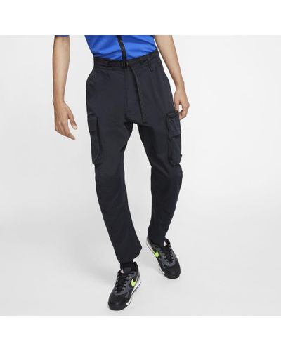 nike woven cargo pants black