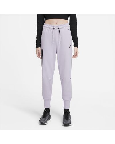 Nike Sportswear Tech Fleece Pants in Purple | Lyst UK
