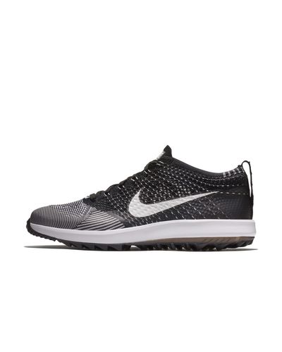 Nike Flyknit Racer G Golf Shoe in Black for Men - Lyst