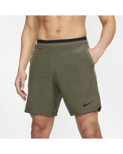 Nike Synthetic Pro Flex Rep Shorts in Olive (Green) for Men - Lyst