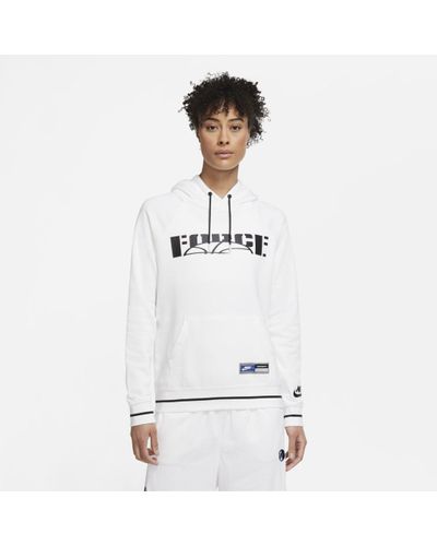 White nike pullover hoodie Clearance