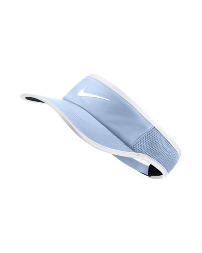 Nike Synthetic Court Aerobill Featherlight Tennis Visor (blue) - Lyst