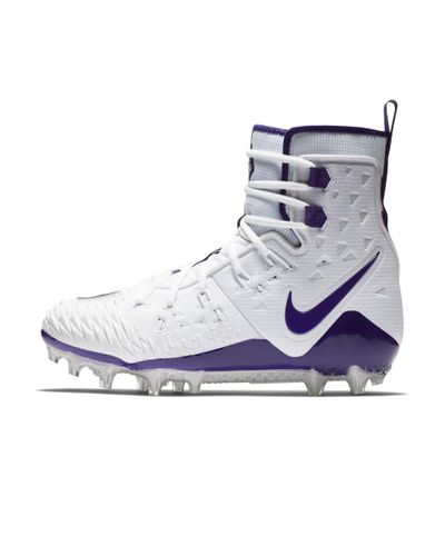 purple football cleats mens