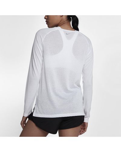 nike tailwind long sleeve running top