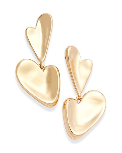 Jenny Bird Layla Heart Drop Earrings in Metallic - Lyst