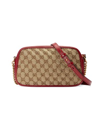 gg small matelassé leather camera bag