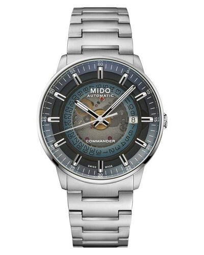 MIDO Commander Gradient Skeletal Automatic Bracelet Watch, 40Mm - Gray