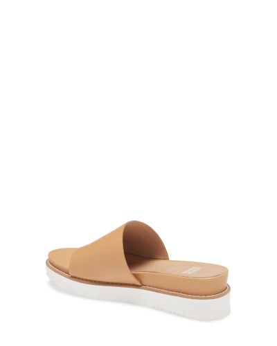 Eileen Fisher Touch Platform Sandal in Sand Leather (Brown) - Lyst