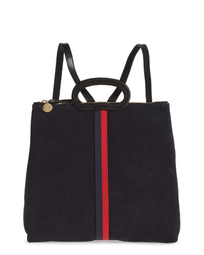 clare v marcelle suede backpack