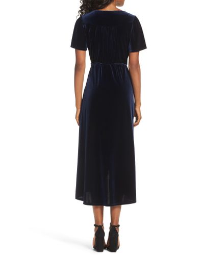 chelsea28 velvet midi dress