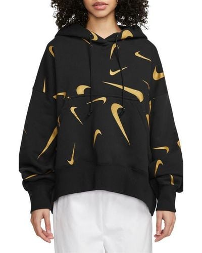 Nike Sportswear Print Hoodie - Black